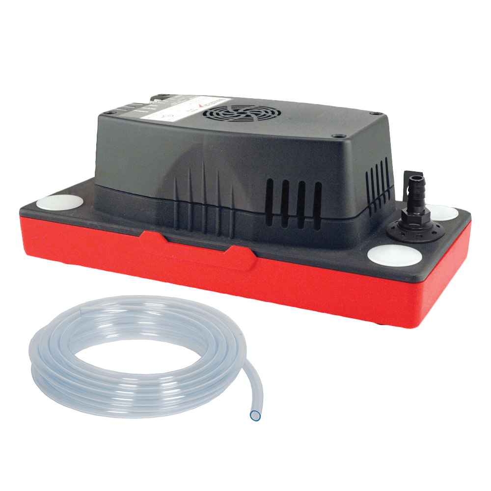 Low Profile Condensate Pump with Tubing Asurity